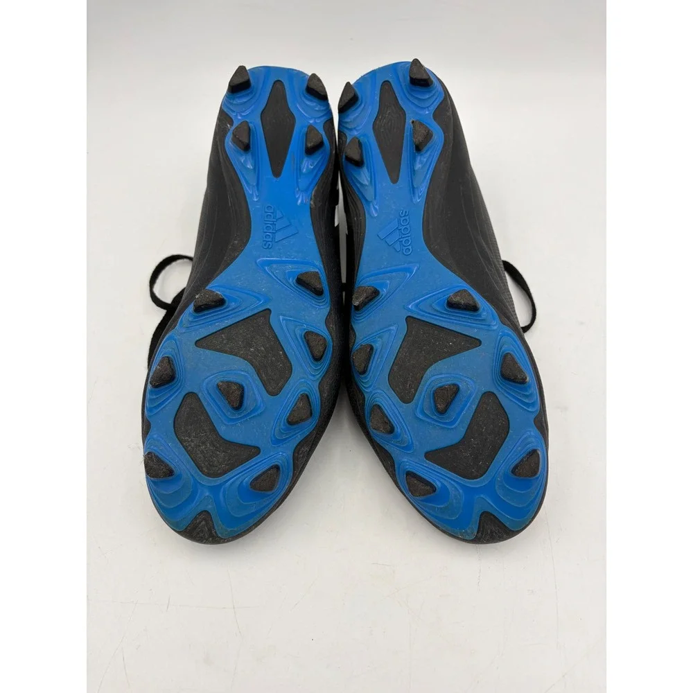 Adidas Predator Edge.4 FxG Soccer / Football Cleats Mens 11.5 Black‎ Blue Spikes